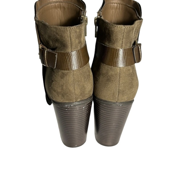 Shoe Dazzle Suede Heeled Booties Womans 8 - Picture 8 of 13